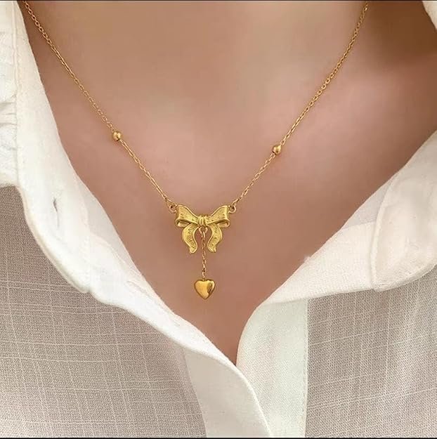 The Heart Drop Bow Pendant 4 61EBhfTNJL. SY625