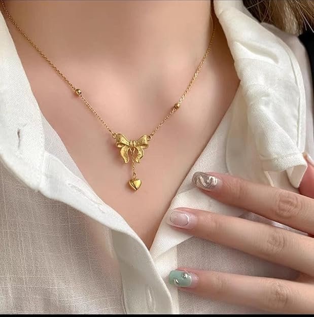 The Heart Drop Bow Pendant 3 61Wtd30VL. SY625
