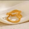 Golden Knot Ring
