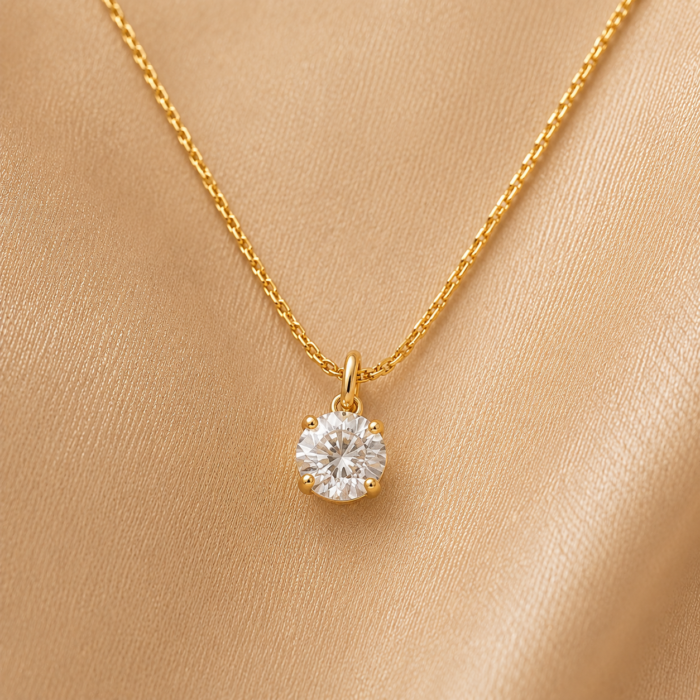 Radiant Solitaire Necklace