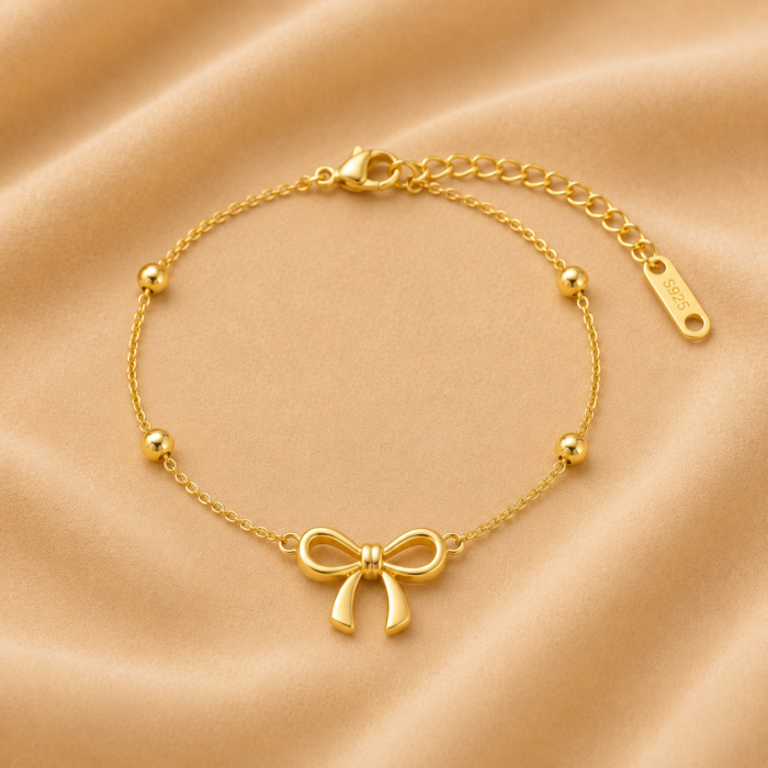 Dainty Bow Chain Bracelet