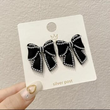 Pearl Grace Bow Earrings