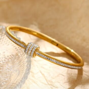 Sparkling Knot Bangle