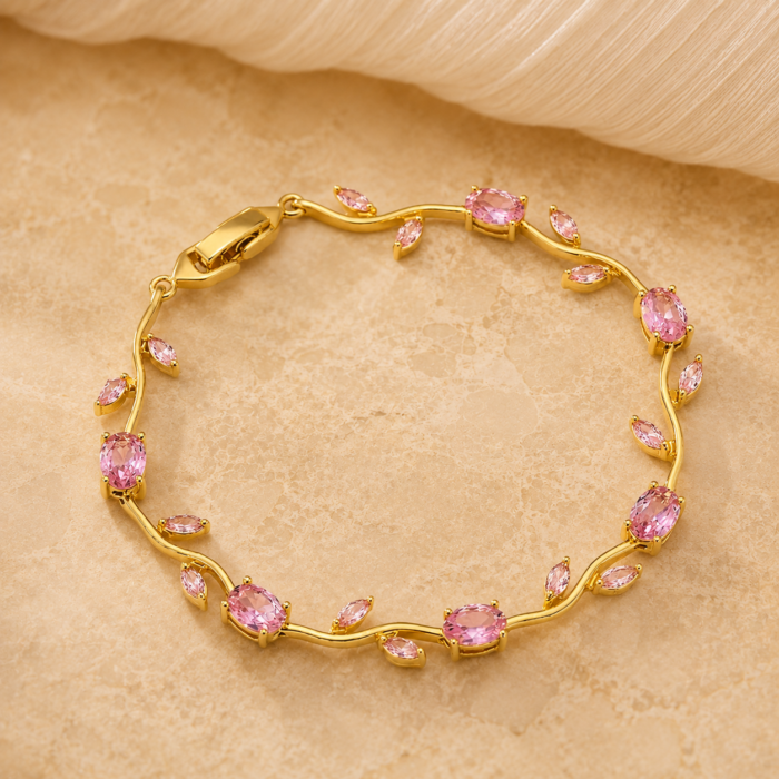 Indirae Tulip Bloom Bracelet