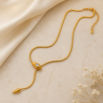 Celestial Drop Lariat Necklace