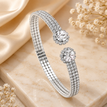 Radiant Halo Flex Cuff Bracelet