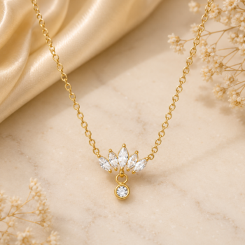 Bloom Grace Crystal Pendant Necklace