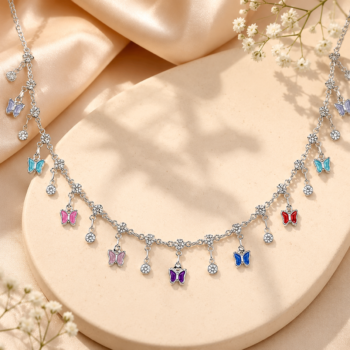 Enchanted Butterfly Charm Necklace