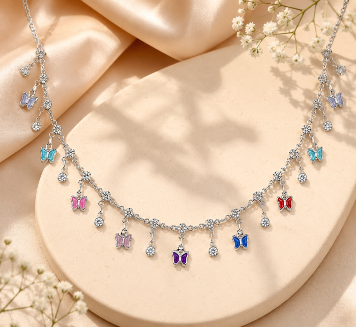 Enchanted Butterfly Charm Necklace